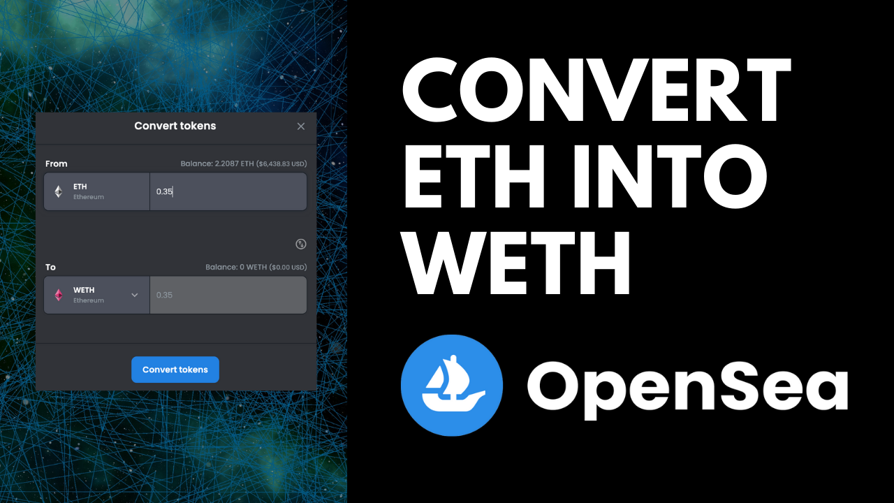 How To Wrap ETH Using OpenSea - NFT Sweep