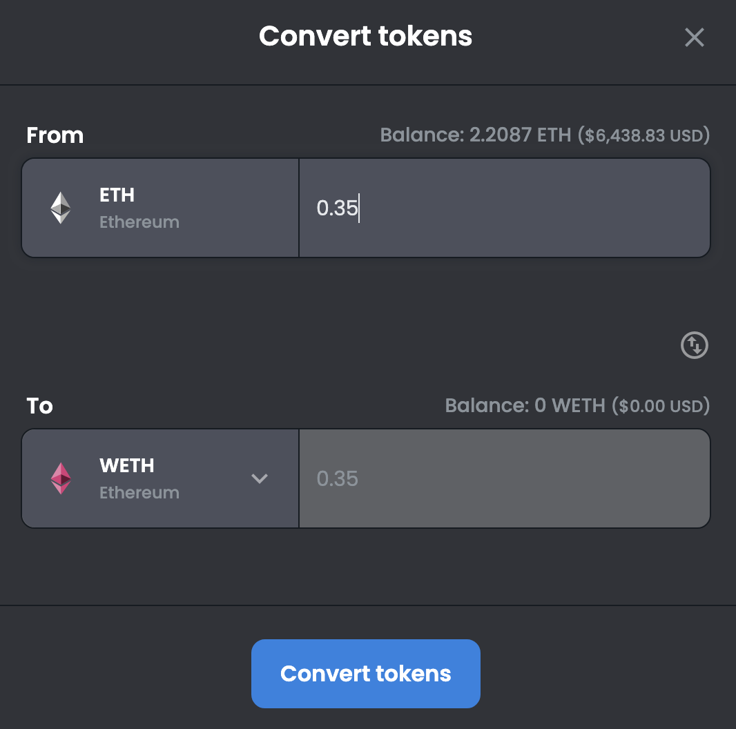 how to get wrapped eth